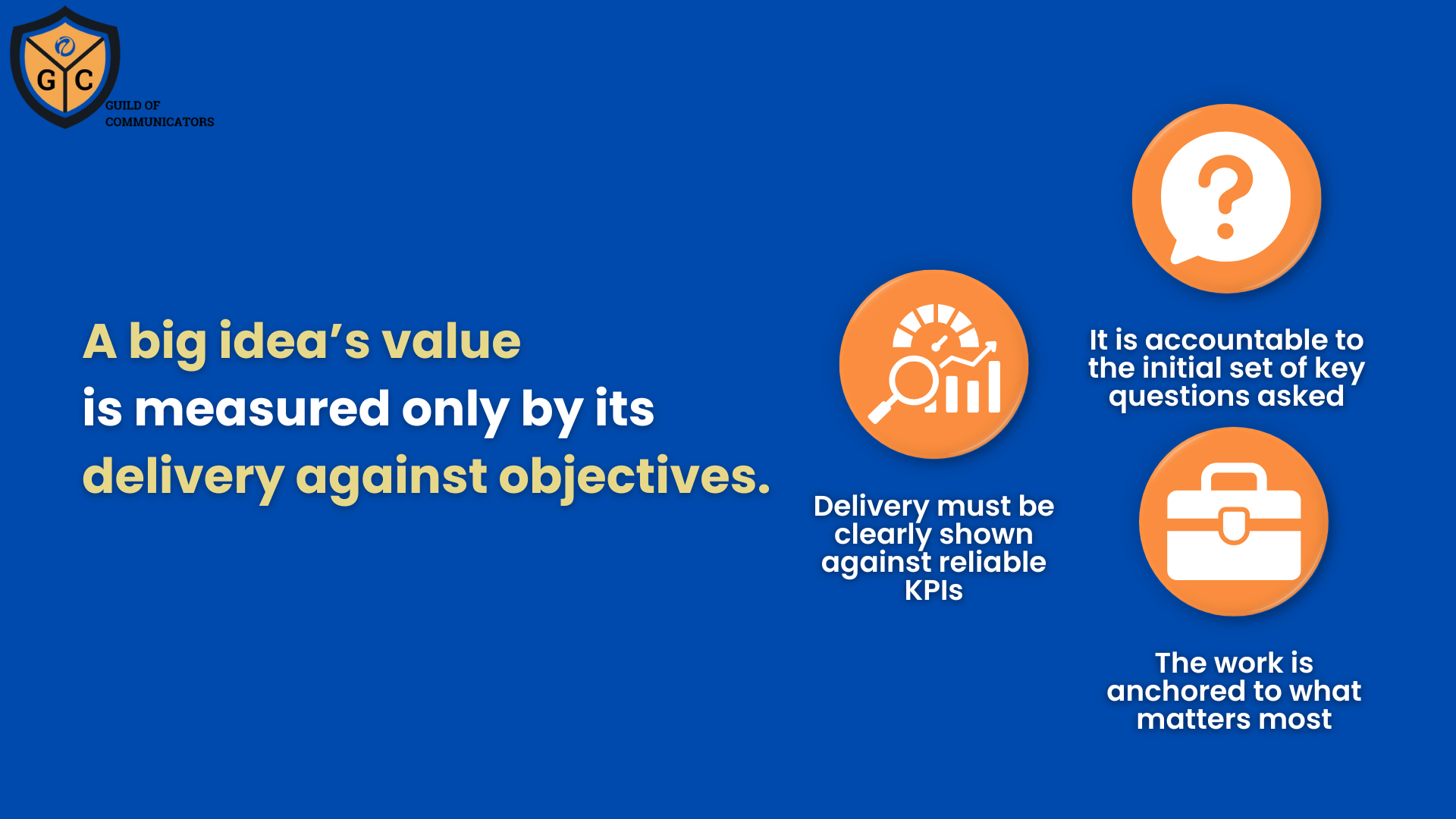 You are currently viewing Holding The Big Idea Accountable for Objectives and KPIs